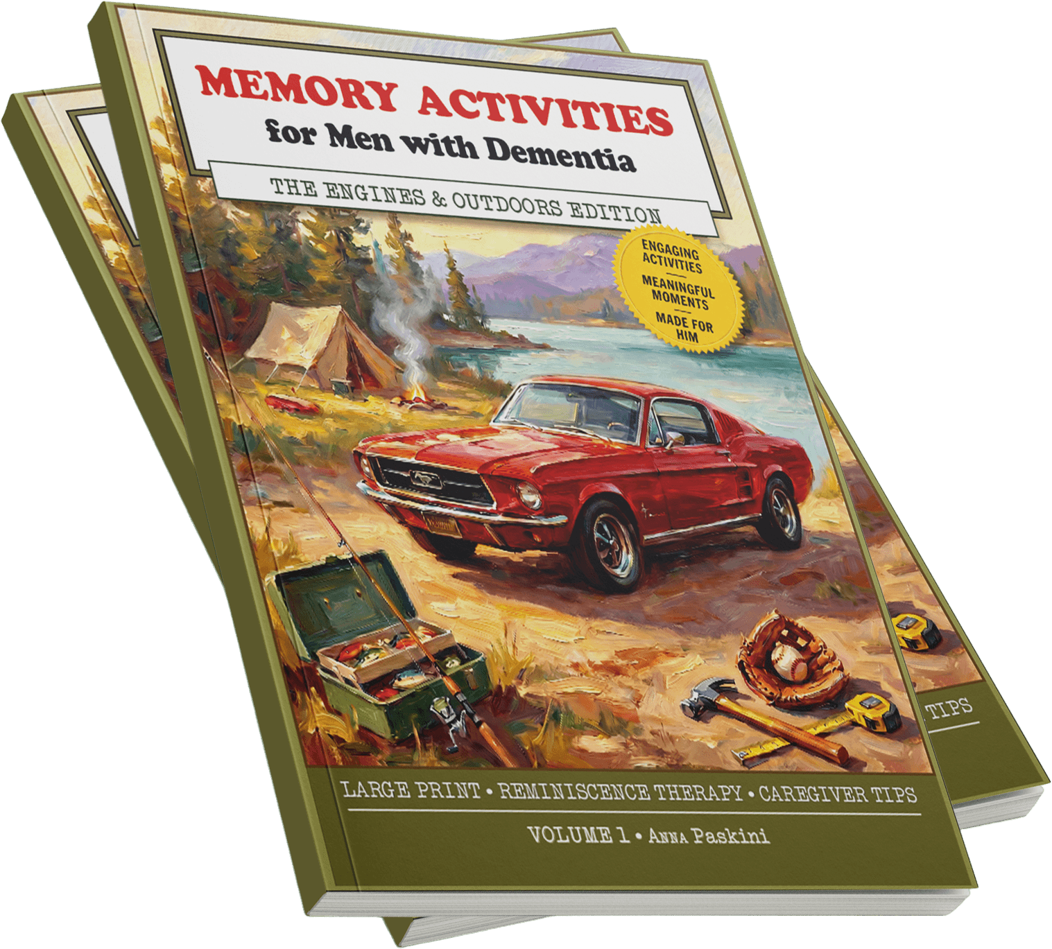Memory Activities for Men with Dementia book - Volume 1 Engines & Outdoors by Anna Paskini on Amazon